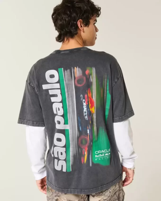 Boxy Oracle Red Bull Racing Graphic Tee Boxy Oracle Red Bull Racing Graphic Tee