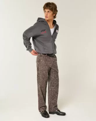 Boxy Oracle Red Bull Racing Graphic Zip-Up Hoodie