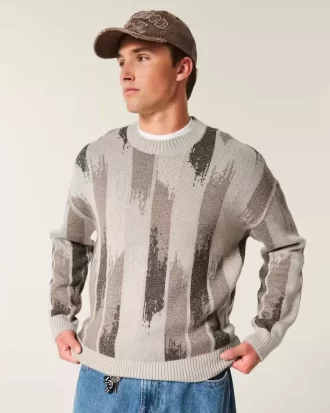 Πουλόβερ Boxy Pattern Crew