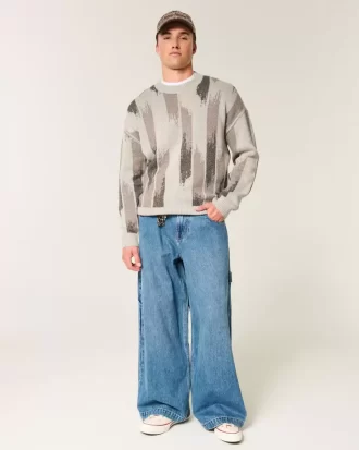 Πουλόβερ Boxy Pattern Crew