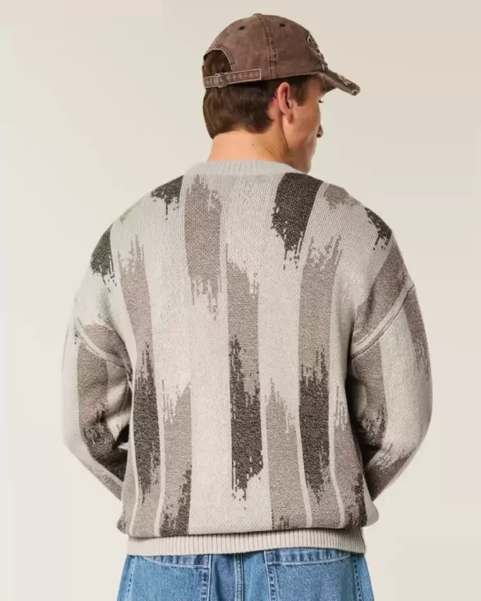 Πουλόβερ Boxy Pattern Crew Πουλόβερ Boxy Pattern Crew