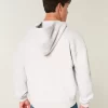 Boxy Providence Rhode Island Graphic Zip-Up Hoodie