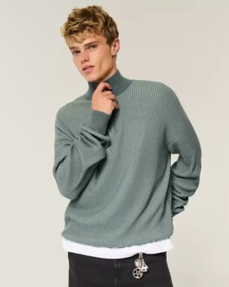 Πουλόβερ Boxy Quarter-Zip