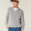 Πουλόβερ Boxy Quarter-Zip