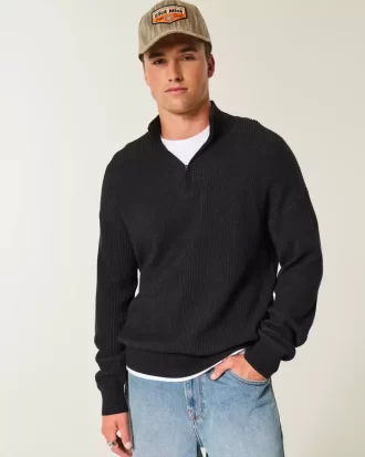 Πουλόβερ Boxy Quarter-Zip Πουλόβερ Boxy Quarter-Zip