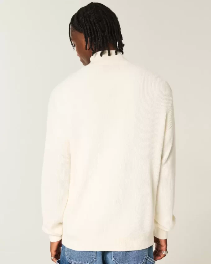 Πουλόβερ Boxy Quarter-Zip