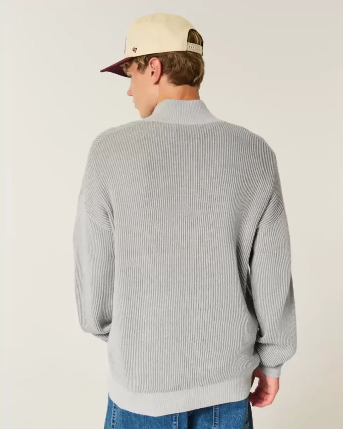 Πουλόβερ Boxy Quarter-Zip