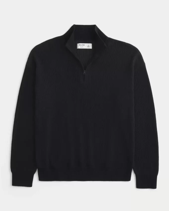 Πουλόβερ Boxy Quarter-Zip