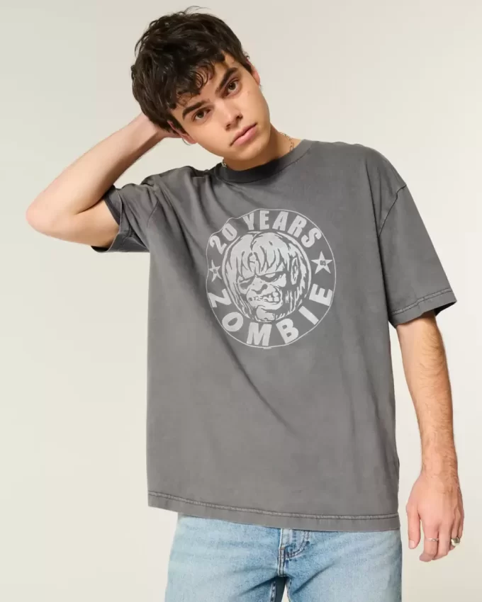 Boxy Rob Zombie Graphic Tee Boxy Rob Zombie Graphic Tee