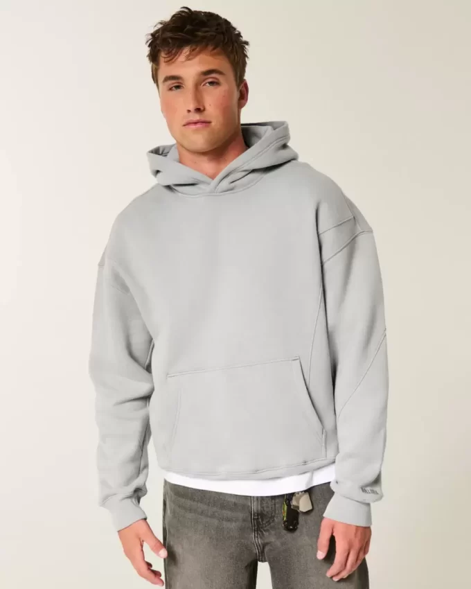 Boxy Seamed Hoodie Boxy Seamed Hoodie