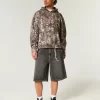 Boxy Shelby Graphic Camo Hoodie