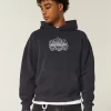 Boxy Skull Graphic Hoodie Boxy Skull Graphic Hoodie