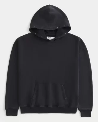 Boxy Studded Hoodie