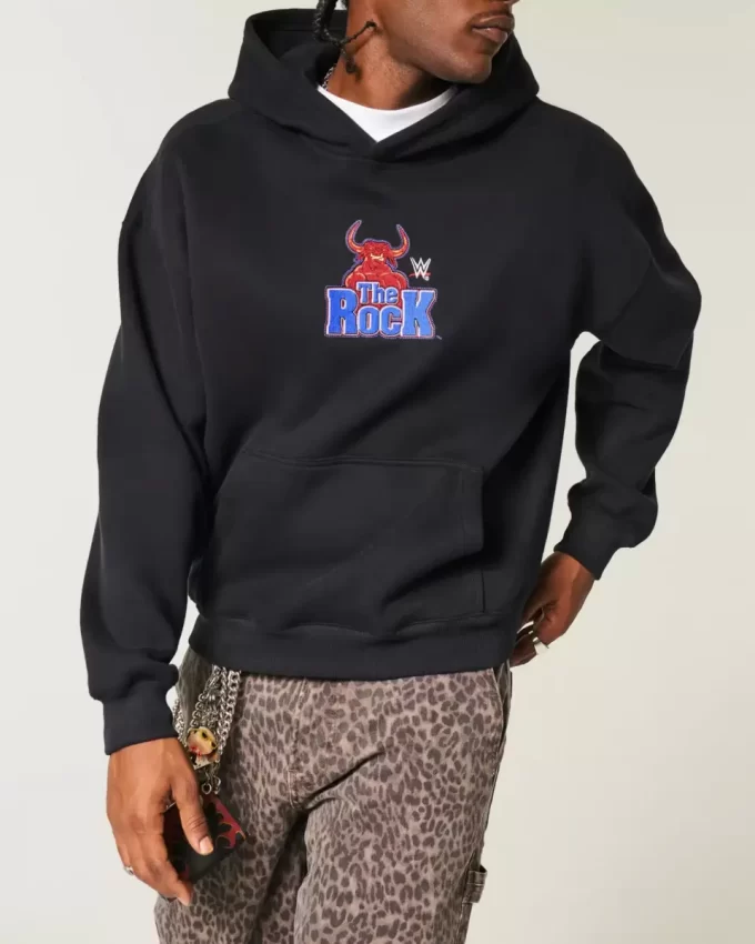 Boxy The Rock Graphic Hoodie Boxy The Rock Graphic Hoodie