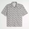 Πουκάμισο Boxy Tropical Pattern Linen-Blend πουκάμισο Πουκάμισο Boxy Tropical Pattern Linen-Blend πουκάμισο