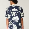 Πουκάμισο Boxy Tropical Pattern Linen-Blend πουκάμισο Πουκάμισο Boxy Tropical Pattern Linen-Blend πουκάμισο