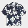 Πουκάμισο Boxy Tropical Pattern Linen-Blend πουκάμισο Πουκάμισο Boxy Tropical Pattern Linen-Blend πουκάμισο