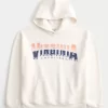 Boxy University of Virginia Cavaliers Graphic Hoodie Boxy University of Virginia Cavaliers Graphic Hoodie