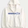 Boxy Volkswagen Racing Graphic Zip-Up Hoodie Boxy Volkswagen Racing Graphic Zip-Up Hoodie