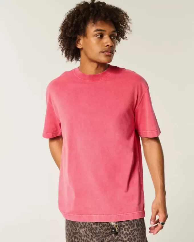 Μπλουζάκι Boxy Washed Heavyweight Crew Μπλουζάκι Boxy Washed Heavyweight Crew