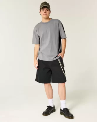 Μπλουζάκι Boxy Washed Heavyweight Crew Μπλουζάκι Boxy Washed Heavyweight Crew