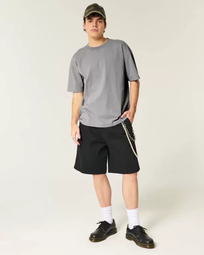 Μπλουζάκι Boxy Washed Heavyweight Crew Μπλουζάκι Boxy Washed Heavyweight Crew