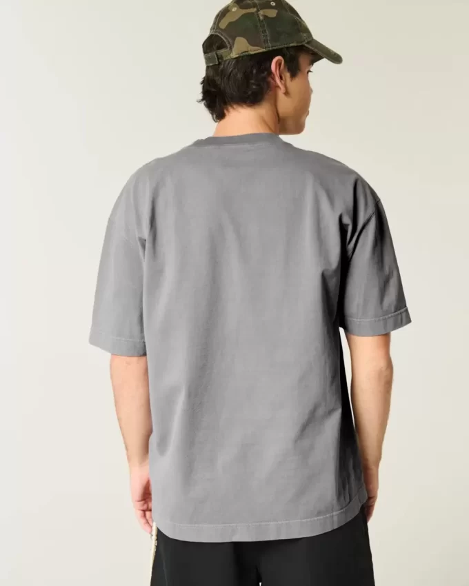 Μπλουζάκι Boxy Washed Heavyweight Crew Μπλουζάκι Boxy Washed Heavyweight Crew