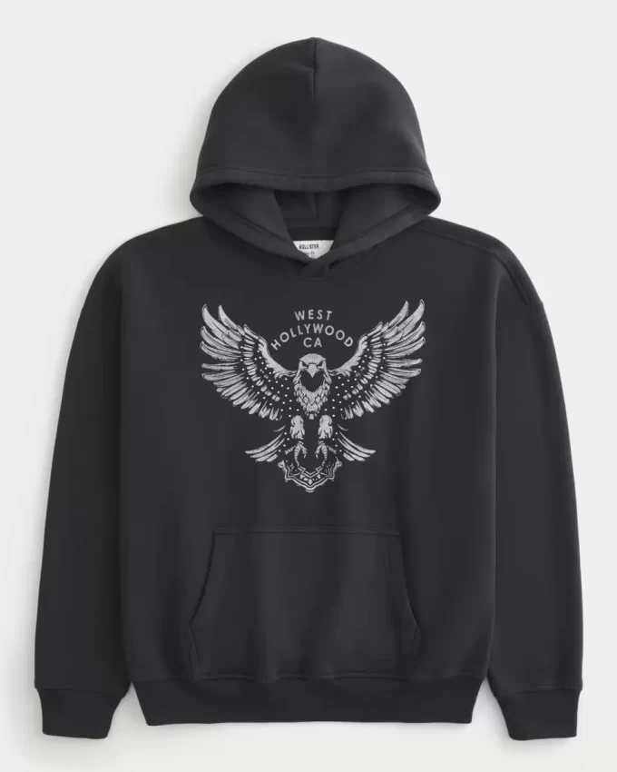 Boxy West Hollywood Graphic Hoodie