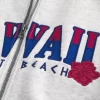 Boxy Zip-Up Φούτερ Hawaii Graphic