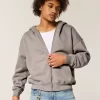 Boxy Zip-Up Hoodie Boxy Zip-Up Hoodie