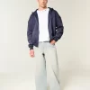 Boxy Zip-Up Hoodie