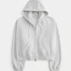 Boxy Zip-Up Hoodie