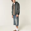 Boxy Zip-Up Hoodie