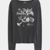 Μπλούζα γραφικών Brooklyn Music Slash-Neck Μπλούζα γραφικών Brooklyn Music Slash-Neck