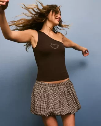 Καρό Μίνι Φούστα Bubble