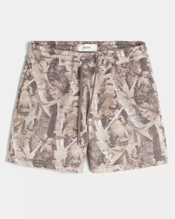 Φλις σορτς Camo στο μέσο του μηρού Φλις σορτς Camo στο μέσο του μηρού