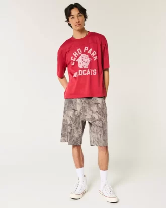 Σορτς ζωγραφικής Camo Baggy Denim