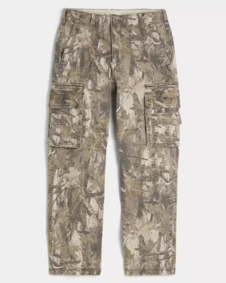 Βαρύ φαρδύ παντελόνι Camo Cargo