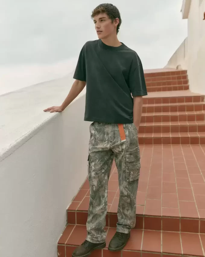 Βαρύ φαρδύ παντελόνι Camo Cargo Βαρύ φαρδύ παντελόνι Camo Cargo
