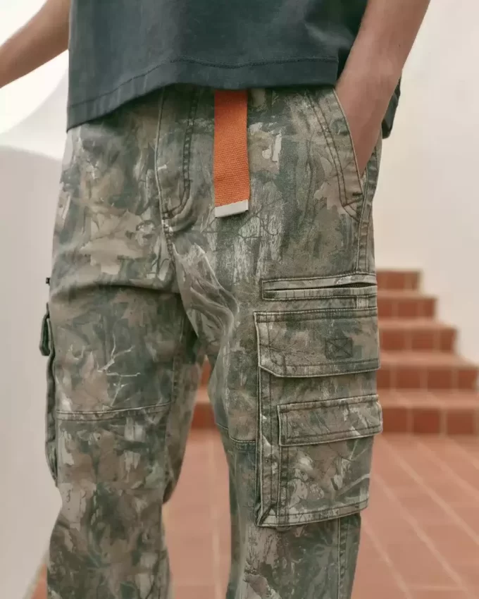 Βαρύ φαρδύ παντελόνι Camo Cargo Βαρύ φαρδύ παντελόνι Camo Cargo