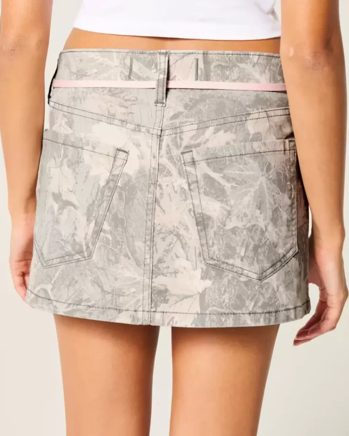 Χαμηλό ροζ κορδόνι Camo Mini Skort Χαμηλό ροζ κορδόνι Camo Mini Skort