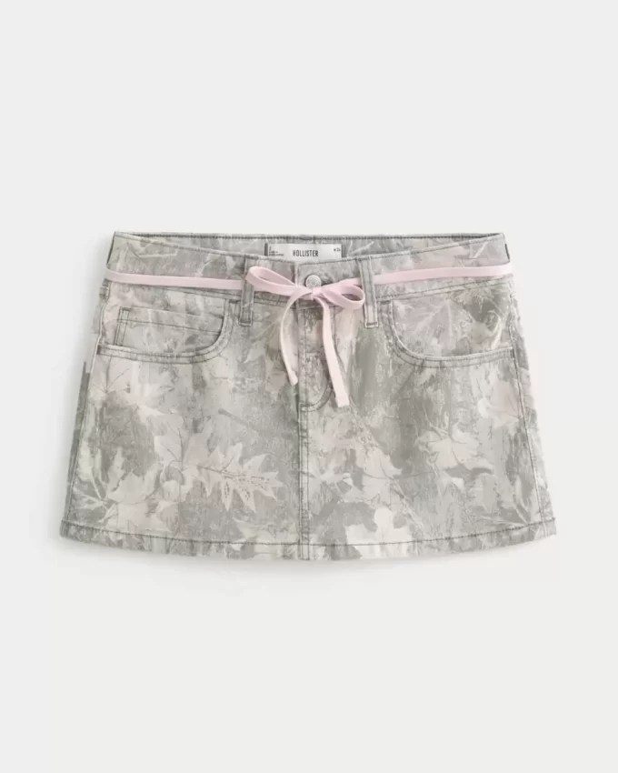 Χαμηλό ροζ κορδόνι Camo Mini Skort Χαμηλό ροζ κορδόνι Camo Mini Skort