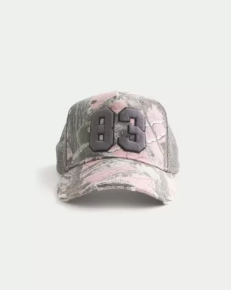 Ροζ Camo Number Γραφικό Καπέλο Trucker Ροζ Camo Number Γραφικό Καπέλο Trucker