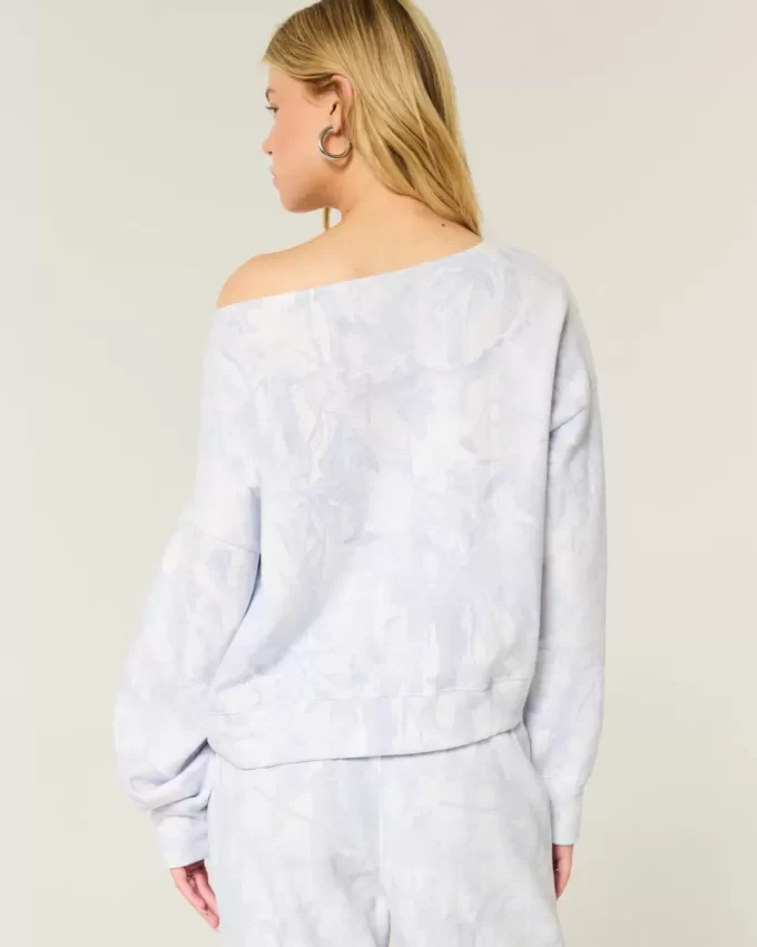 Εύκολη φούτερ Camo Off-the-Shoulder Εύκολη φούτερ Camo Off-the-Shoulder