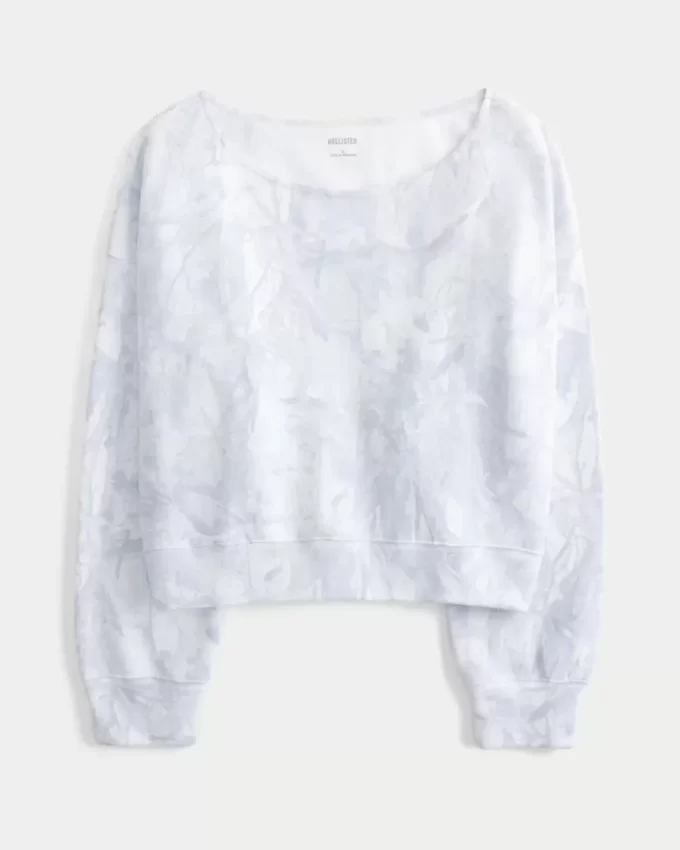 Εύκολη φούτερ Camo Off-the-Shoulder Εύκολη φούτερ Camo Off-the-Shoulder