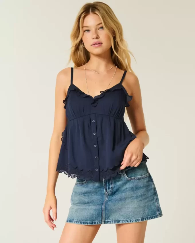 Εύκολο Chiffon Babydoll Top