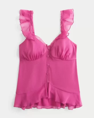 Εύκολο Chiffon Babydoll Top