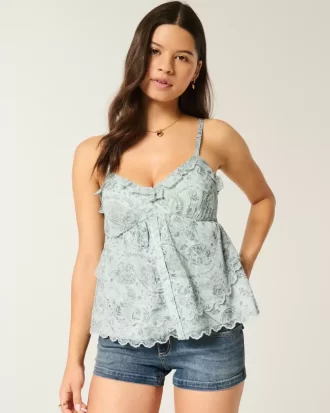 Εύκολο Chiffon Babydoll Top Εύκολο Chiffon Babydoll Top