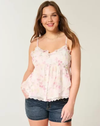 Εύκολο Chiffon Babydoll Top