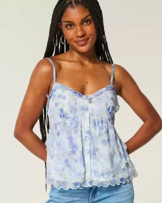 Εύκολο Chiffon Babydoll Top